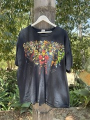 Vintage 2000s Mad Engine Marvel Comic Tshirt Black 2xl