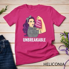 Brain Tumor Awareness Warrior Unbreakable Survivor Unisex T-shirt