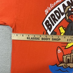Birdland Surf Ocean City Shirt Adult XL Orange Graphic Tee Short Sleeve READ