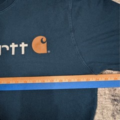 Carhartt Original Fit T Shirt Men’s L Tall Blue Front Logo Graphic Workwear Tee