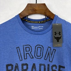 Under Armour Project Rock Brahma Bull T Shirt Mens Small Loose Heatgear Paradise