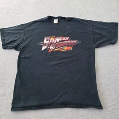 Gildan Spencer Speedway NASCAR Whelen Racing T-Shirt Mens XL Black Williamson NY