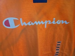 Champion Mens Medium Capri Orange Tshirt Shirt NEW w Tags Logo Free Shipping