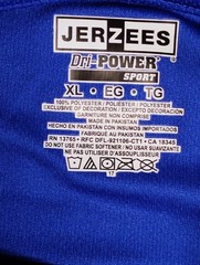 Jerzees DRI-Power Active Men’s 50/50 Blend Short Sleeves XL T-Shirt 29M