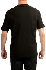 Versace Men’s Logo Print Black Crewneck Short Sleeve T-Shirt US 6XL IT 64