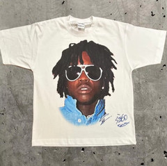 Y2K Europe and the United States New Summer Men T-Shirt Portrait Printed Harajuk