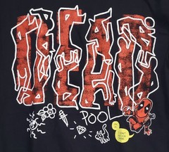 Marvel Deadpool x Loot Crate Lootwear Adult Graphic Black T Tee Shirt Size M NEW