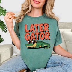 Later Gator T-Shirt, Funny Alligator Tee, Sunglasses Gator Gift, Comfort Colors