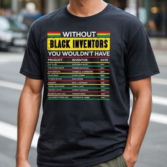 Without Black Inventors History Shirt – Black Excellence Innovation Tee Gift