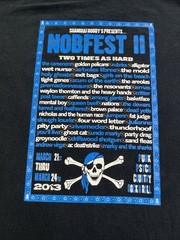 Shanghai Nobby’s Adult Large Black T Shirt Rare Nobfest II 2013 Music Festival
