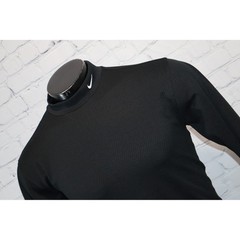 Nike Golf Mock Turtleneck Neck Shirt Men Large Black Dri-Fit Performance Top