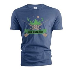 Men’s Funny huntaholic Tshirt Hunting funny shirts Hunting birthday tee