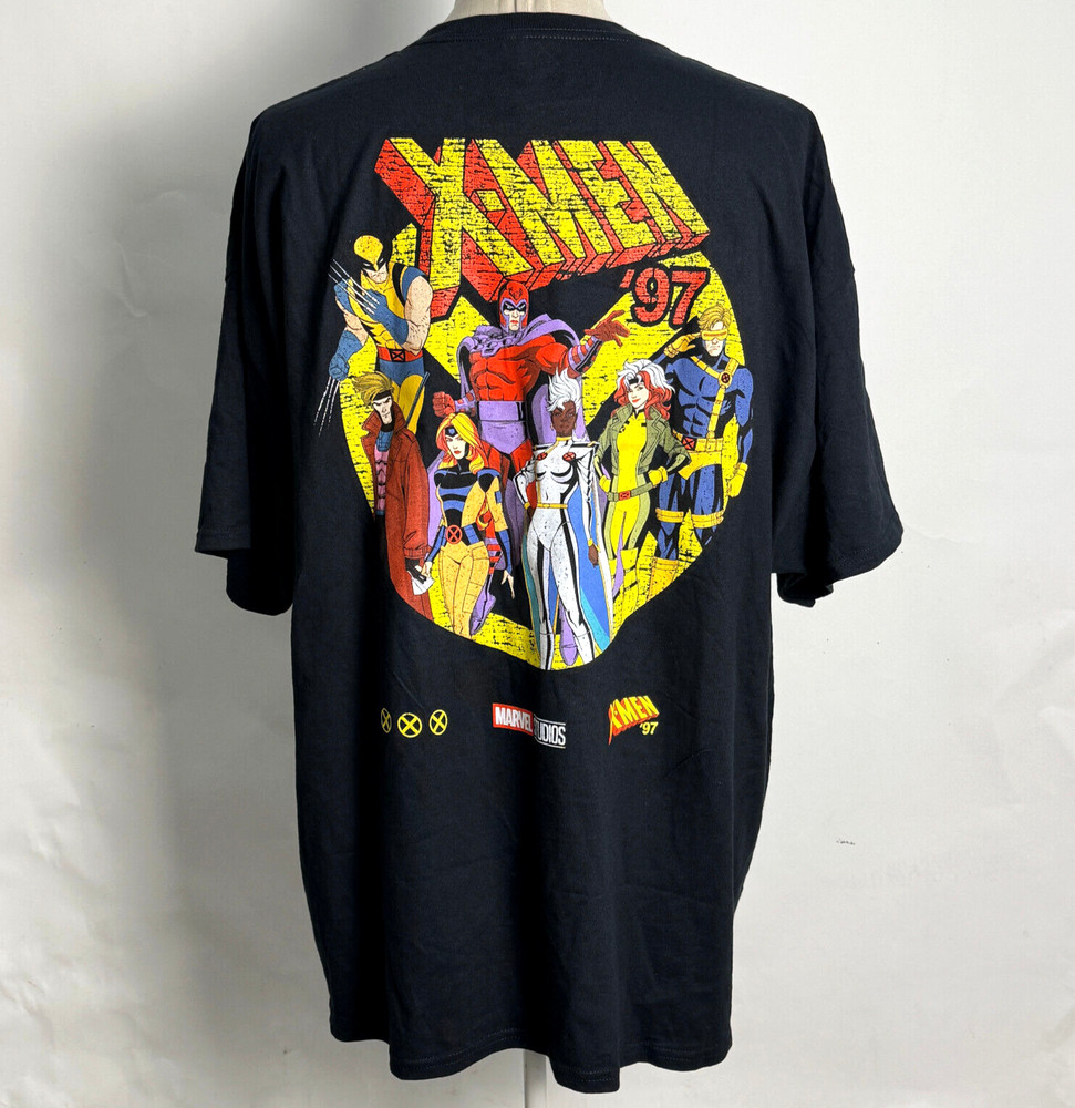 CVLA x Marvel Men’s T-Shirt X-Men 97 Black Size XL NEW Wolverine Magneto