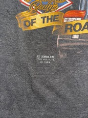 Vintage 80s 3D Emblem Truckers Only King Of The Road Lion Biker Thin T Shirt XXL
