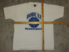 Vtg 90s BOBCAT BASKETBALL Sixth Man T-SHIRT Mens XL University Sports Team 1990s