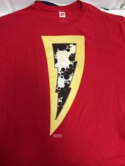 Graphitti Designs SHAZAM Black Adam Logo DC COMICS Red T Shirt – Extra Large XL