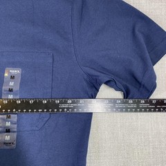 HAWX Shirt Mens Medium Blue Pocket Work Gear Cotton Crewneck Tee Workwear