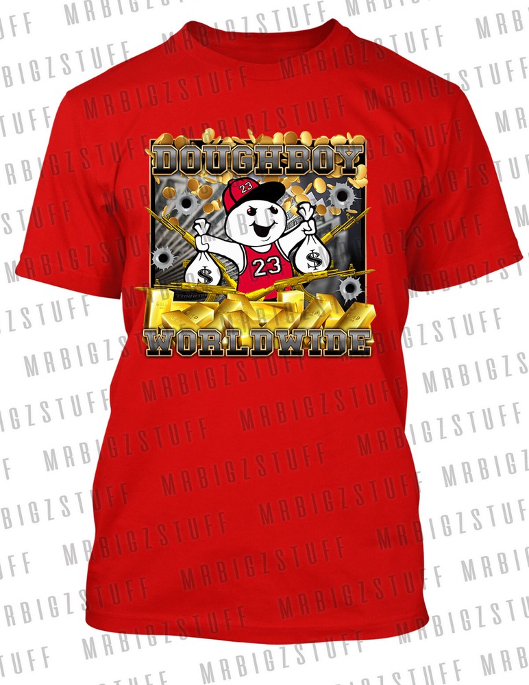 El Chapo Doughboy Worldwide Graphic Tee Shirt Pro Club Shaka Big Tall Small T
