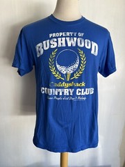 CADDYSHACK (2010) Official “Property Of Bushwood Country Club” T-Shirt Sz Medium