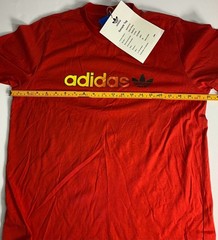 2004 Y2K – Adidas Originals Trefoil Graphic T-Shirt Red
