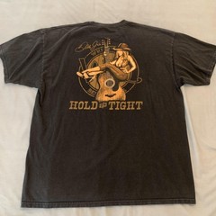 Dale Jr Whisky River Shirt Mens 2XL Black Hold On Tight Guitar Western Bar Wings