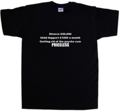 Divorce Priceless Funny T-Shirt
