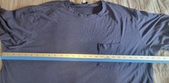 Peter Millar Shirt Mens 2XL Blue Pocket Crewneck Modal Cotton Soft Tee Top