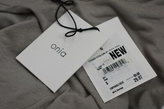 Onia Chad Mens Colorblock Comfortable Linen Short Sleeve T-Shirt Long $85 NWT