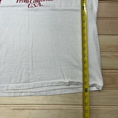 Vintage 80s Iris Quality Foods California USA Advertisement Shirt Size Large