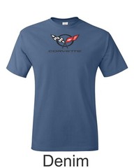 Vintage C5 Corvette Emblem Printed on Men’s Shirt. FREE SHIPPING !!!