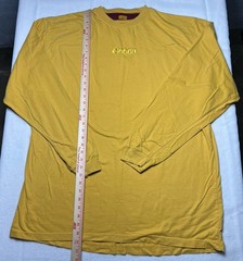 VTG Mecca 90’s Y2K Men’s Hip Hop Streetwear Urban Pullover Size 3XL XXXL Mustard