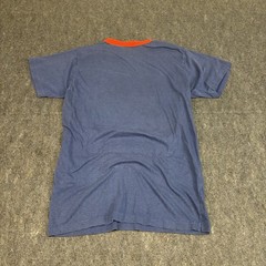 Vintage 1980 Six Pack Attack Iron On Single Stitch Thin 50/50 S Blue T Shirt