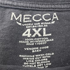 MECCA T Shirt Mens 3XL Black Take Over The City Graphic Hip Hop 100% Cotton