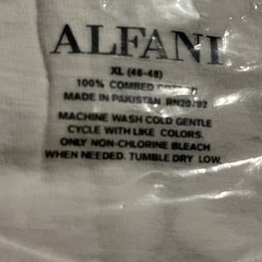 ALFANI Shirt Mens XL White 3 Pack Crewneck T-Shirt 100% Cotton Crew Tee