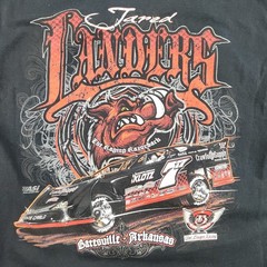 Motorsports Racing Shirt Men’s Medium Jared Landers Clint Boyer Racing Razorback