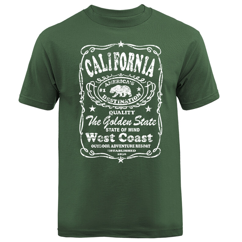 The Golden State California Republic Cali Bear Graphic T-shirt