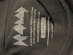 Def Leppard Men’s Lineup Black with Grinding T-Shirt Size X-Large