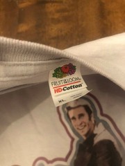 Happy Days Fonz “Sit On It” t-shirt Fruit Of The Loom HD Cotton XL