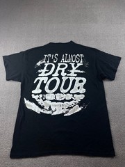 Pusha T T-Shirt Men L Black Its Almost Dry Tour Double-Sided Hip Hop Music Urban