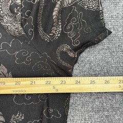 Drill Clothing Company Black Crew Neck T Shirt Men’s XL Dragon Grunge