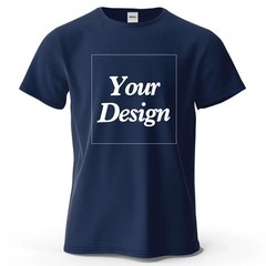 Custom T-Shirt Personalized Photo Logo Text Print 100% Cotton Premium Gift