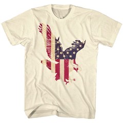 USA Patriotic Red White & Blue Flying American Bald Eagle Flag Men’s T Shirt