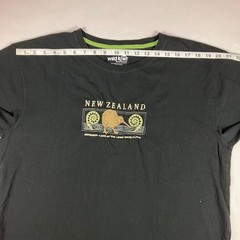 Wild Kiwi T Shirt Size XXL New Zealand Aotearoa Long White Cloud Embroidered