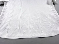 4 XL textured fabric t shirts shorts sleeve white