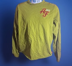 Abercrombie & Fitch VTG Long Sleeve Tee Apple Green Chest Logo Men’s Size Large