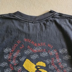 Soundgarden Badmotorfinger 1991 Tour Print Tshirt Faded Black L