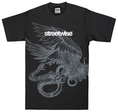 Streetwise Coat Of Arms Graphic T-Shirt Black M-L-XL-2XL-3XL-4XL-5XL