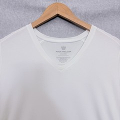 Mack Weldon Shirt Mens 2XL White Tagless Cotton Modal Crew Neck Short Sleeve