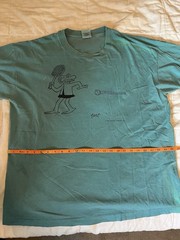 Vintage 90s BC Comic Hagar the Horrible Shirt Teal XL Anvil Authentic Pigment