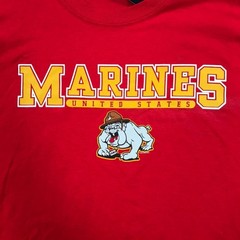 United States Marines T Shirt Men’s 2XL XXL Red Short Sleeve Military Tee